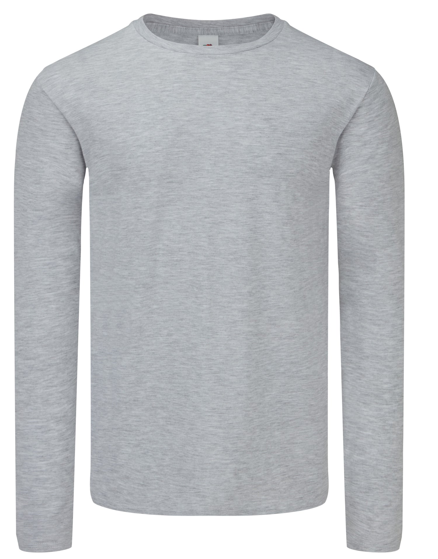 Iconic 150 Long Sleeve T 61446 - Heather Grey - Customisable T-Shirt