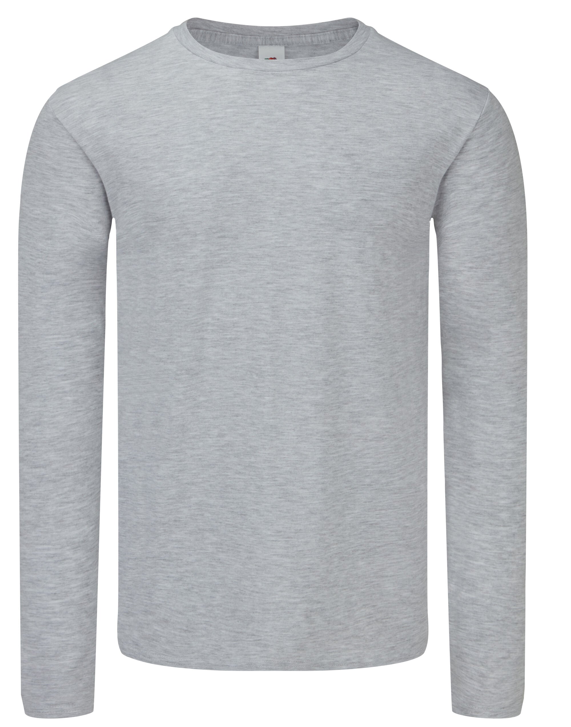 Iconic 150 Long Sleeve T 61446 - Heather Grey - Customisable T-Shirt