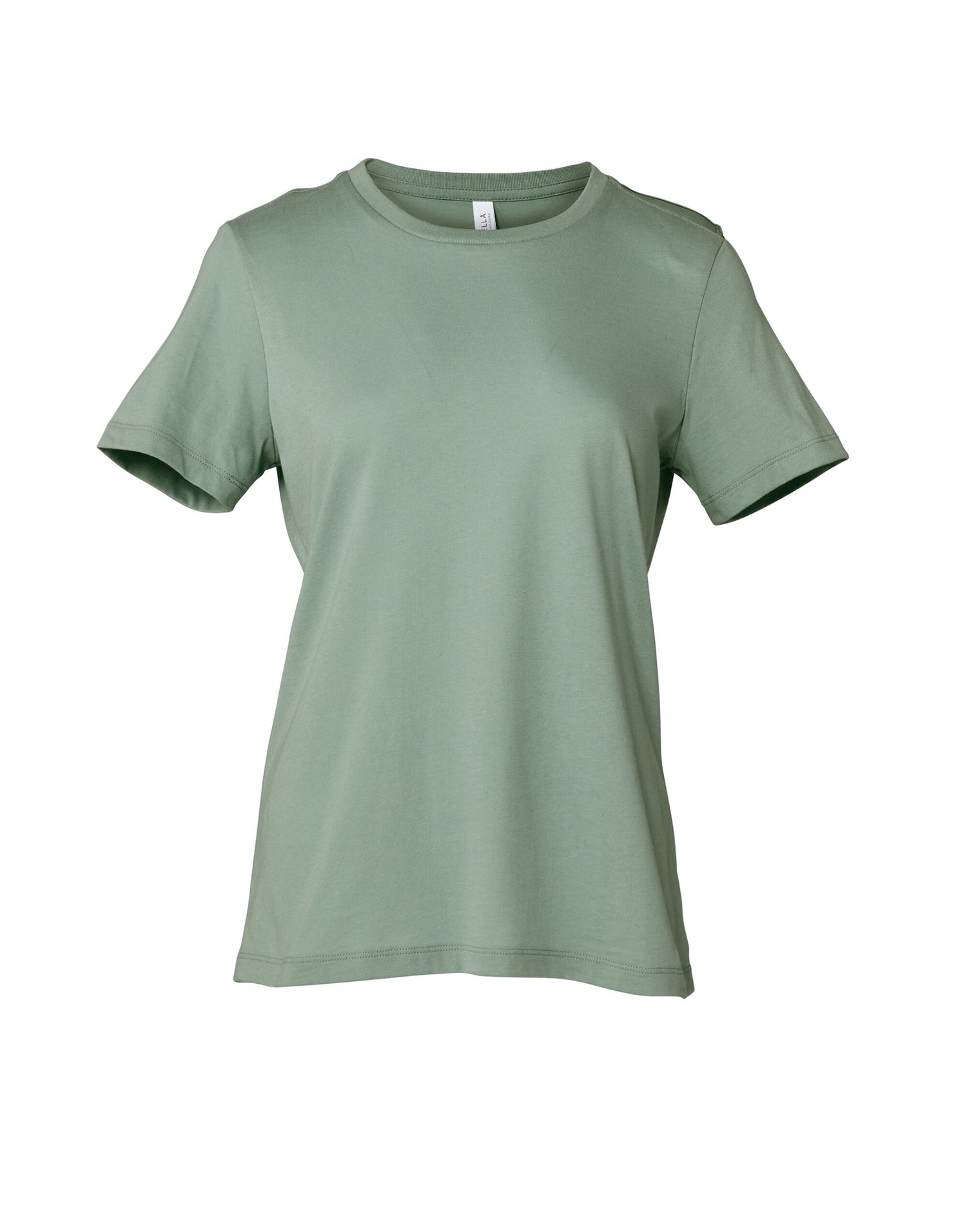 Bella Womens Relaxed Jersey S/S Tee BE6400 - Sage - Customisable