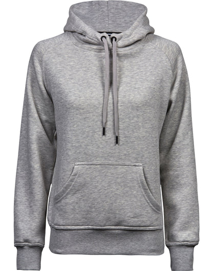 Tee Jays Ladies Hooded Sweatshirt TJ5431 - Heather Grey - Customisable Sweatshirts