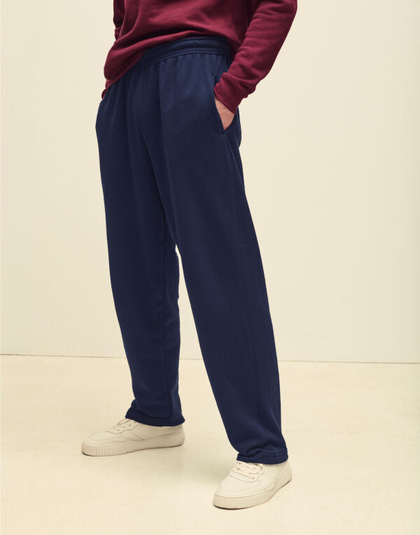 Mens Classic Open Hem Jog Pants 64032 - Heather Grey 2XL - Customisable Joggers