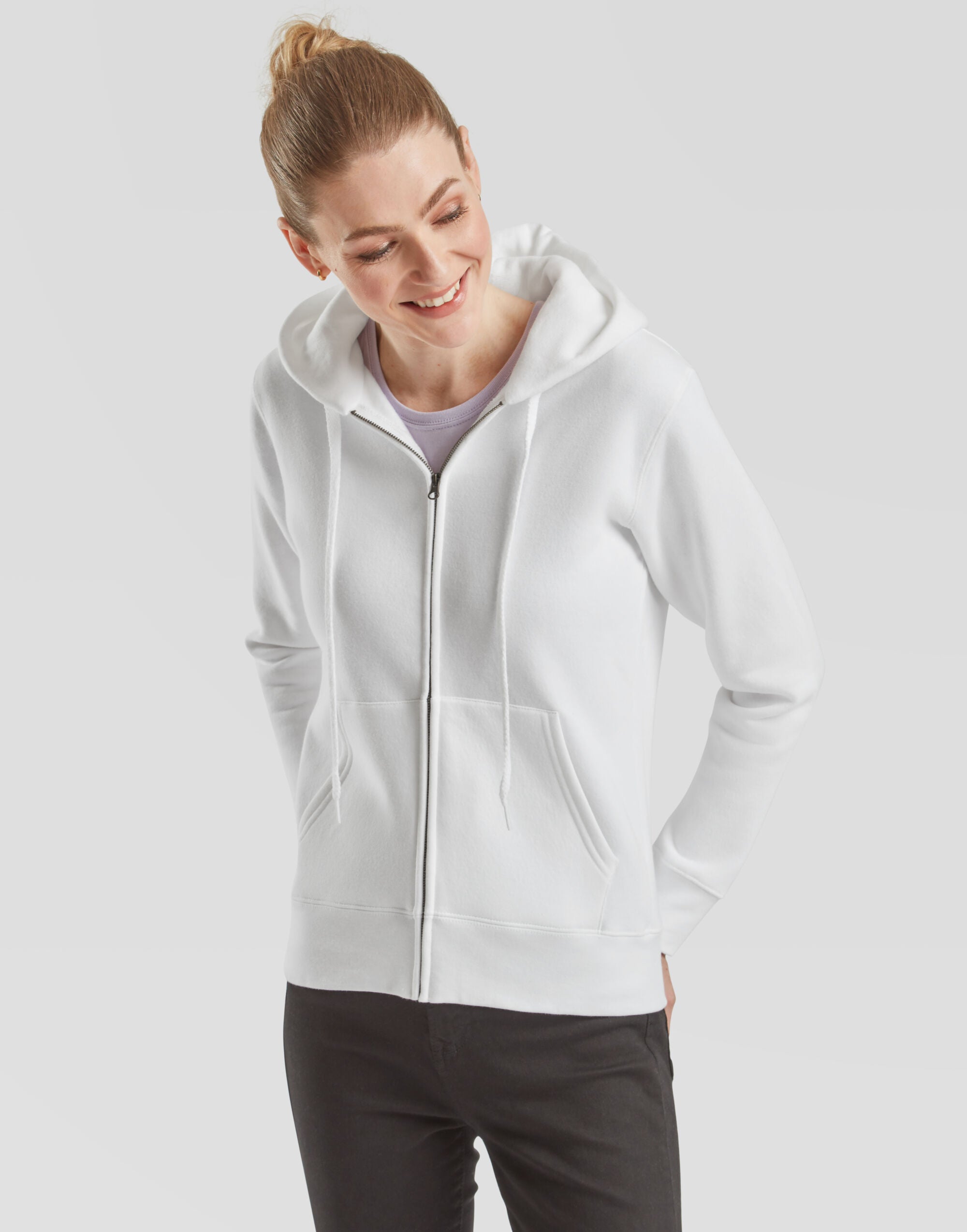 Ladies Premium Hooded Sweat Jacket 62118 - - Customisable Sweatshirts