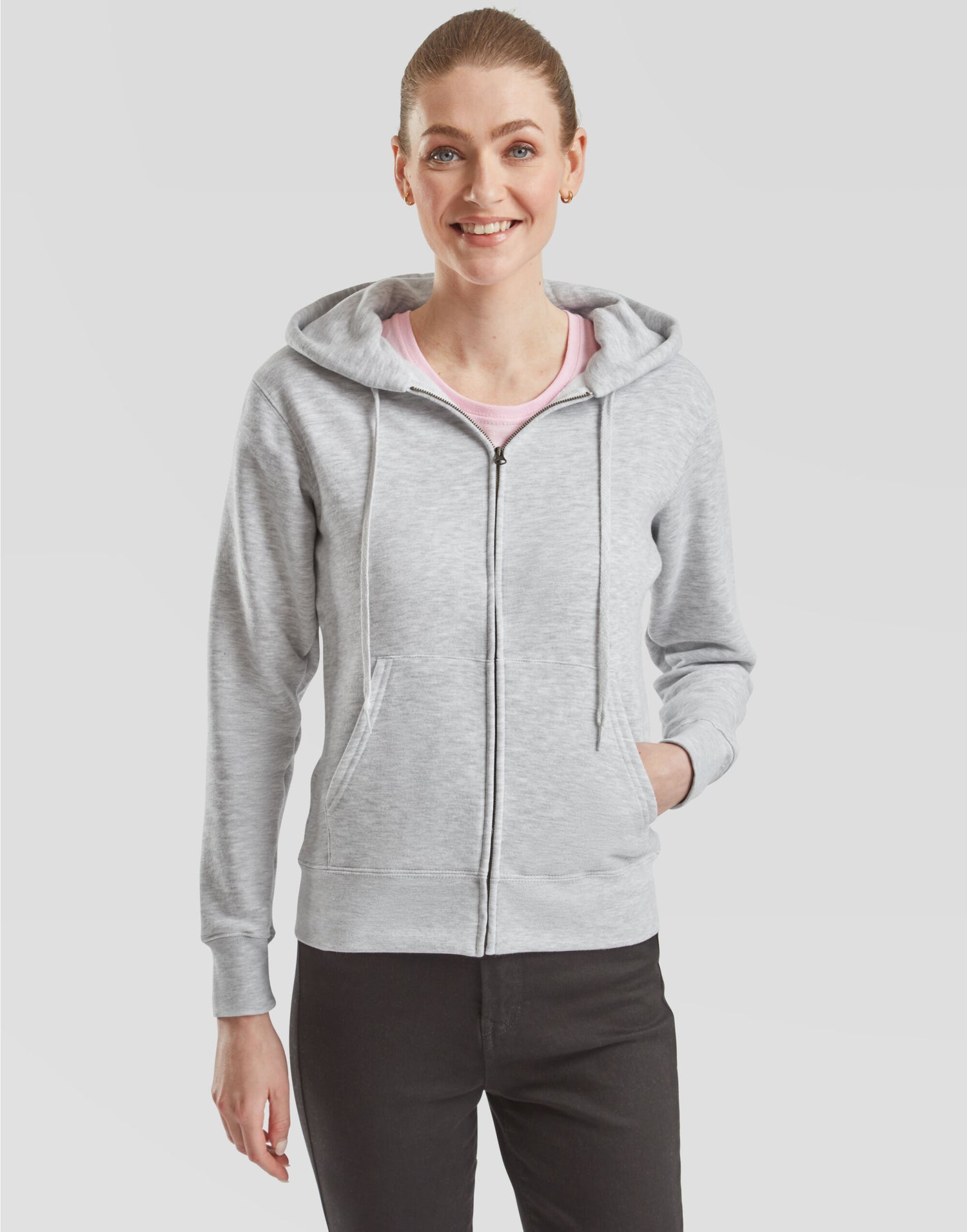 Ladies Premium Hooded Sweat Jacket 62118 - - Customisable Sweatshirts