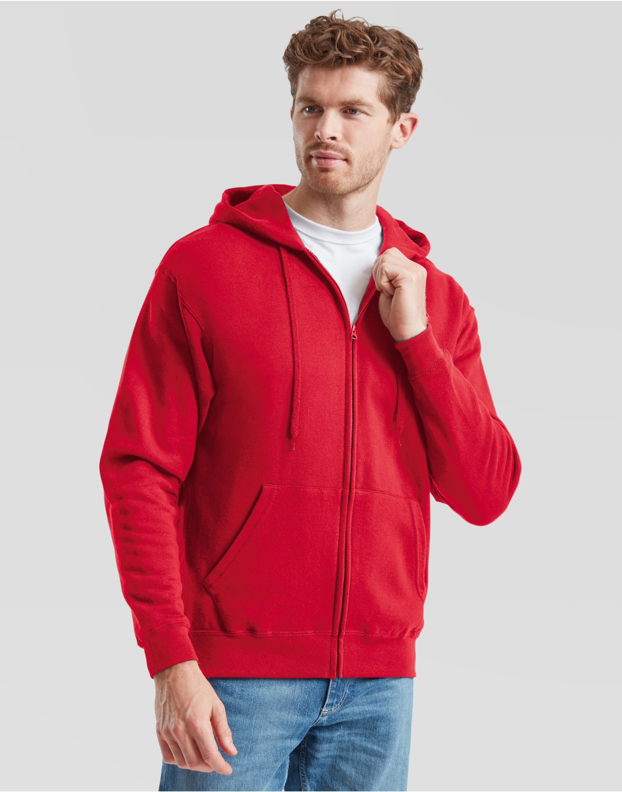 Mens Classic Hooded Sweat Jacket 62062 - - Customisable Jacket
