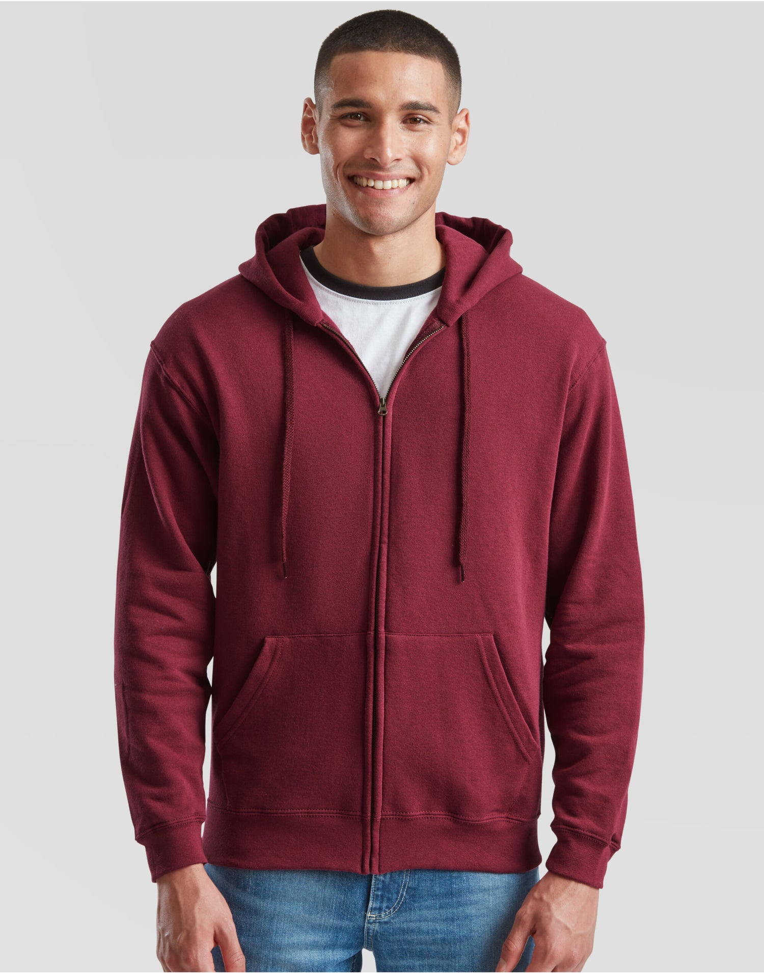 Mens Classic Hooded Sweat Jacket 62062 - - Customisable Jacket