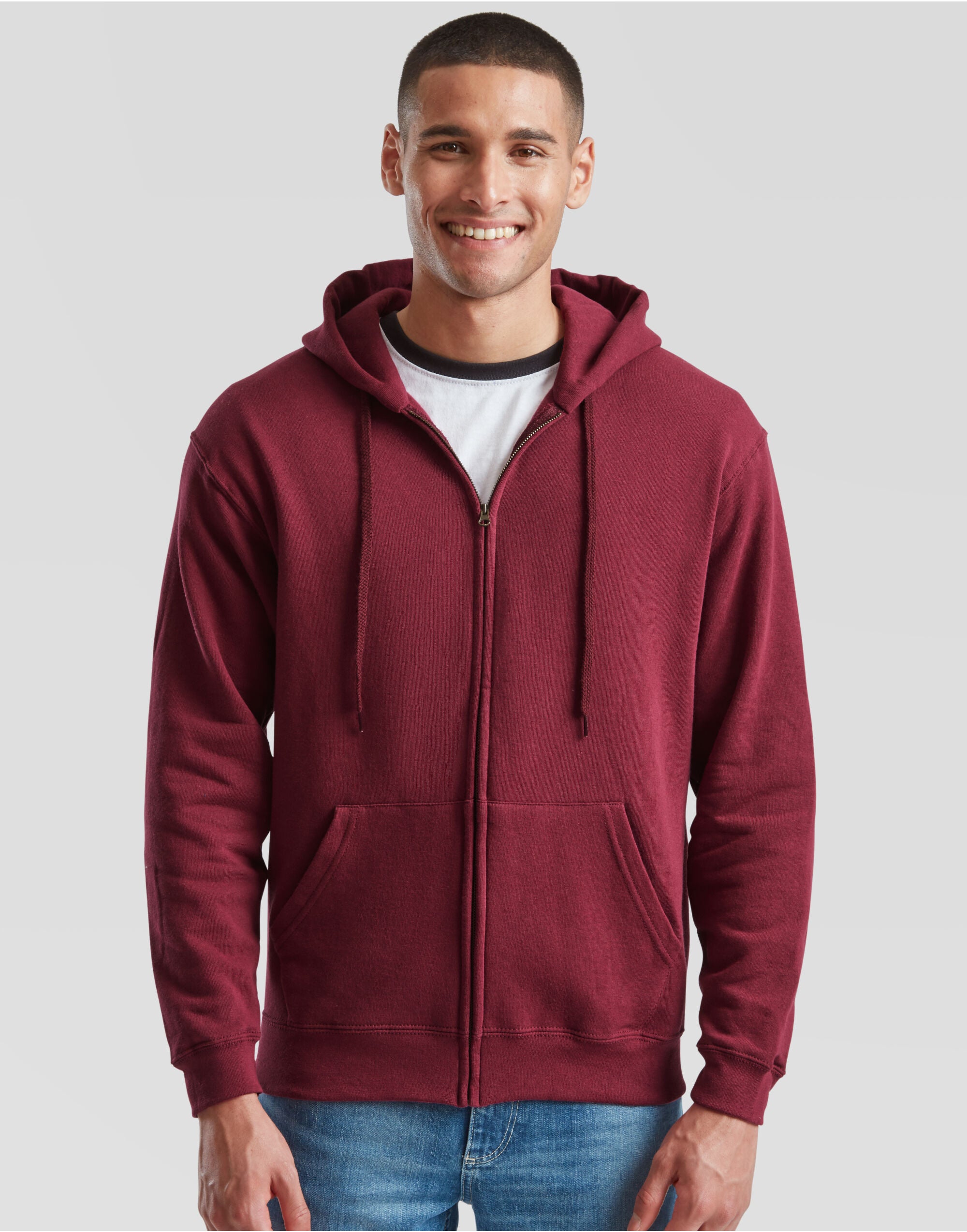 Mens Classic Hooded Sweat Jacket 62062 - - Customisable Jacket