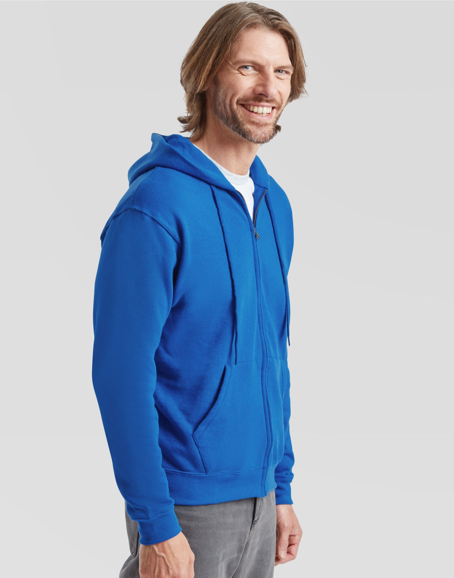 Mens Classic Hooded Sweat Jacket 62062 - - Customisable Jacket