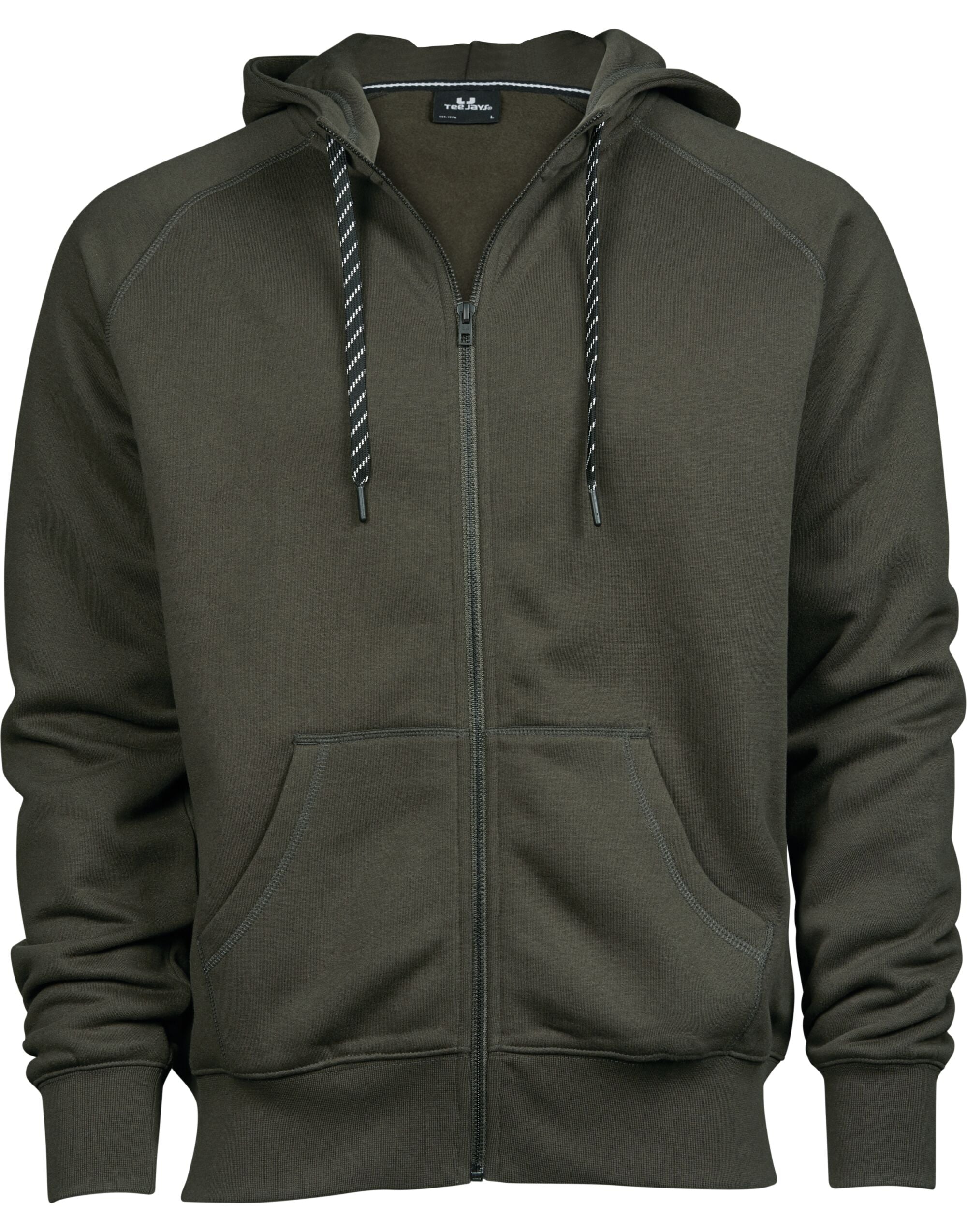 Tee Jays Mens Fashion Full Zip Hood TJ5435 - Deep Green - Customisable Hoodies