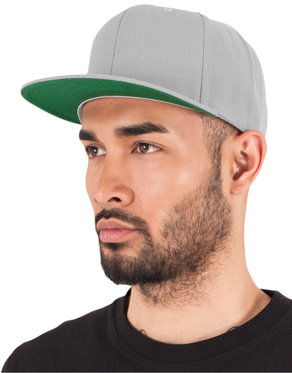 Flexfit By Yupoong Flexfit Classic Snapback Cap 6089m - Silver O S - Customisable Caps