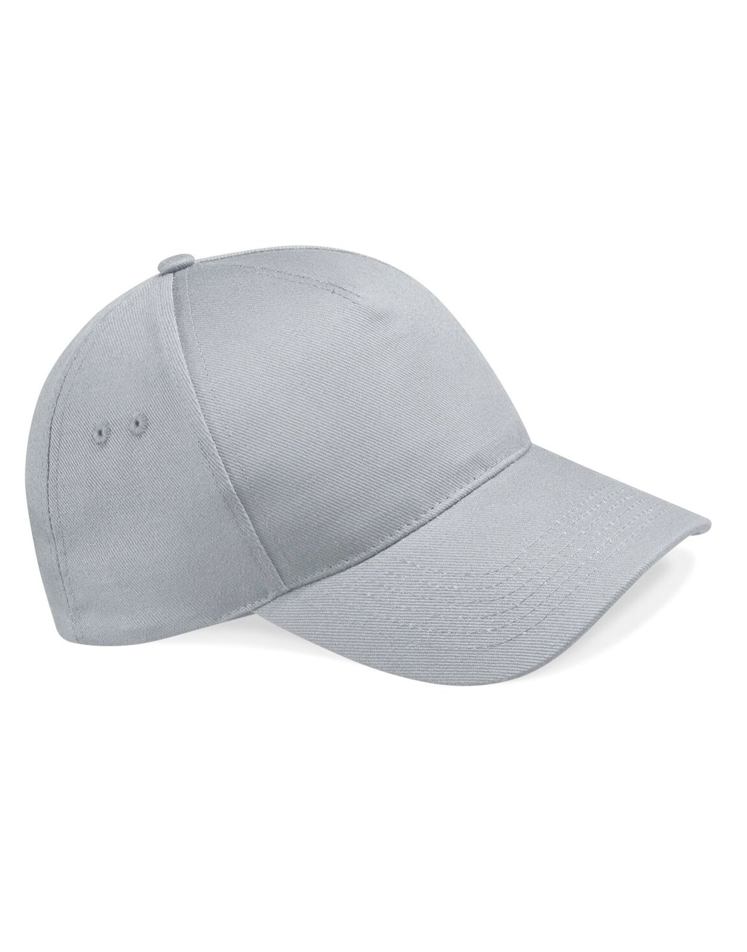 Beechfield Ultimate 5 Panel Cap B15 - Light Grey O S - Customisable Caps