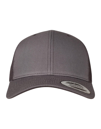 Flexfit By Yupoong Flexfit Retro Trucker Cap 6606 - Dark Grey O S - Customisable Caps