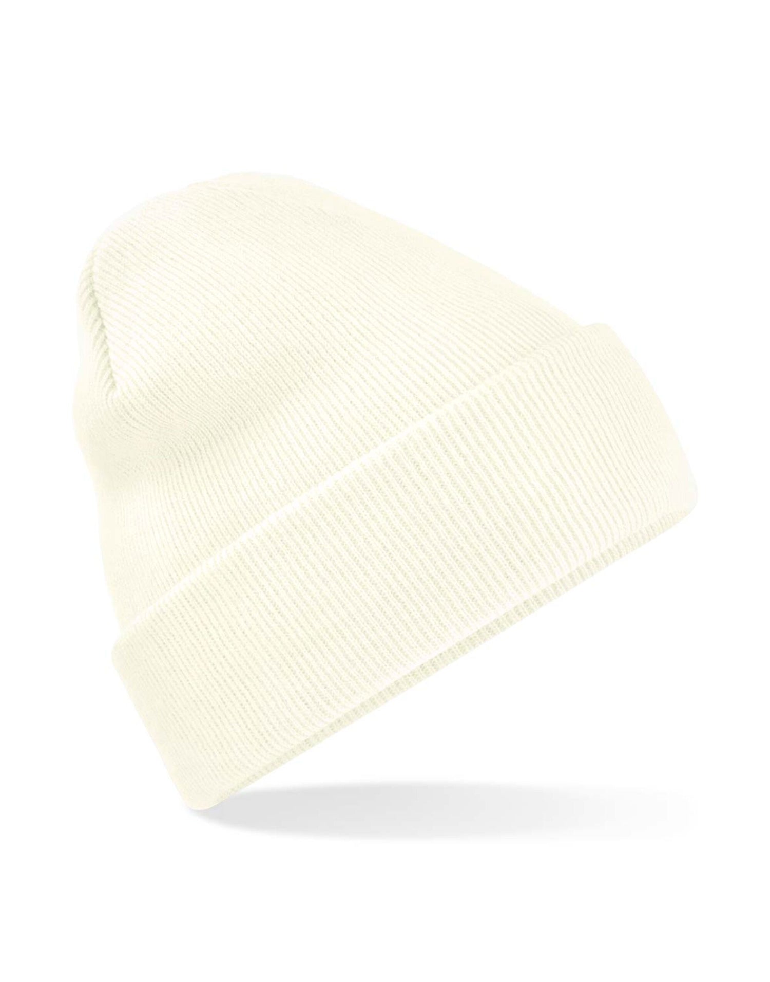 Beechfield Original Cuffed Beanie - B45 - Soft White O S - Customisable Beanies