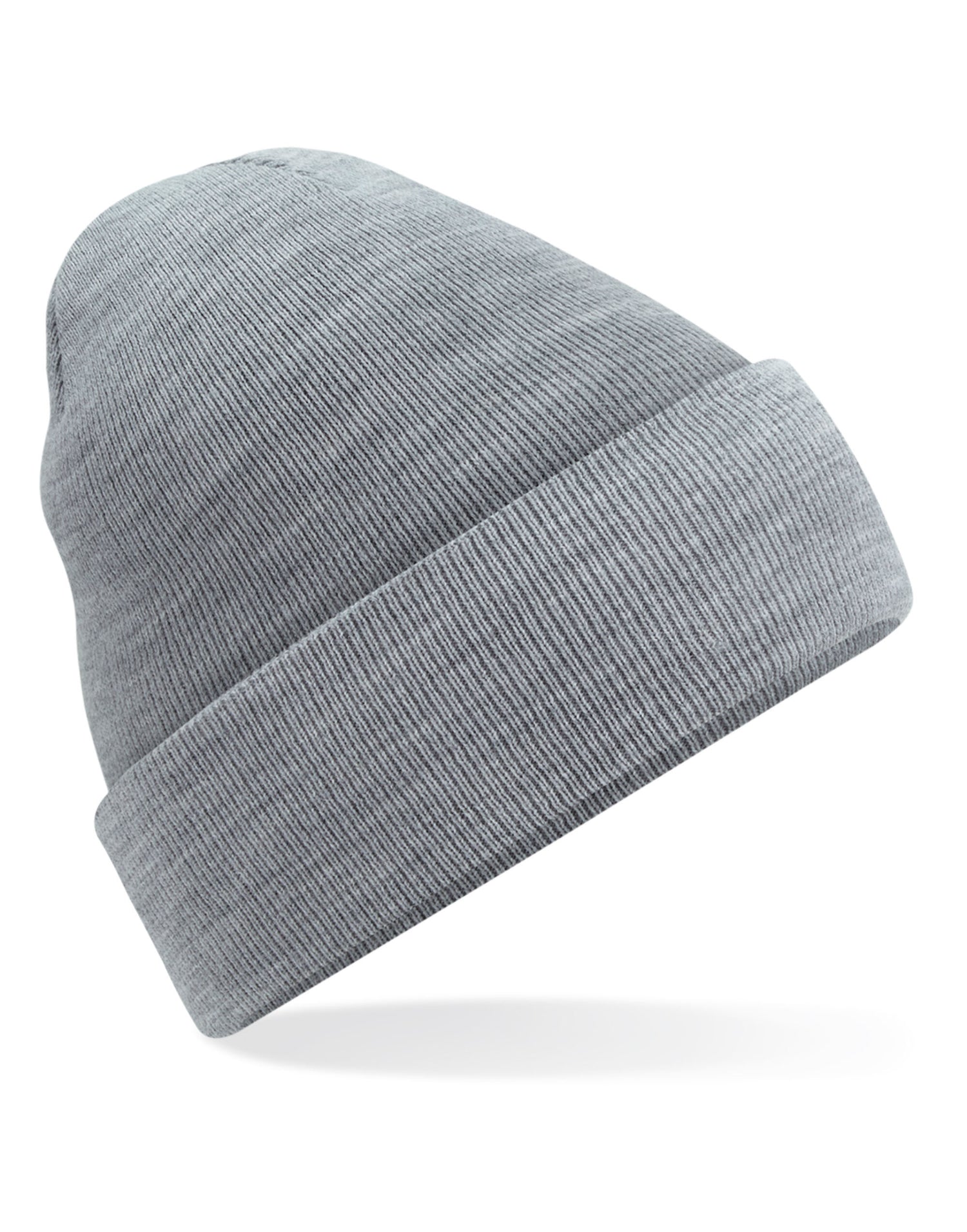 Beechfield Original Cuffed Beanie - B45 - Ash Grey O S - Customisable Beanies