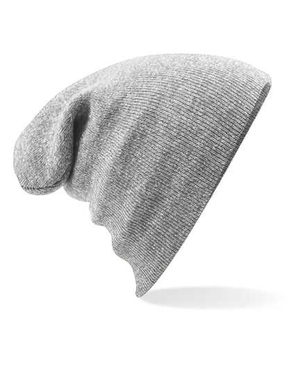 Beechfield Original Cuffed Beanie - B45 - Heather Grey O S - Customisable Beanies