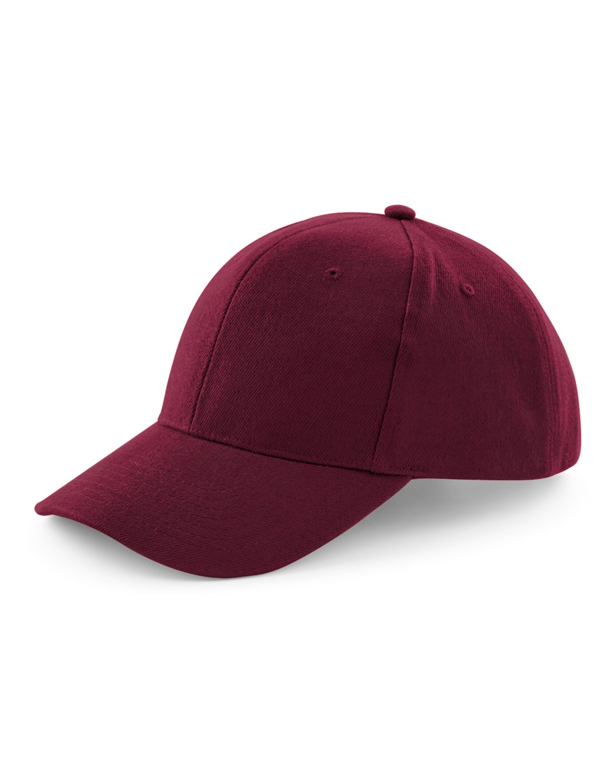 Beechfield Pro Style Heavy Cap B65 - Burgundy O S - Customisable Caps