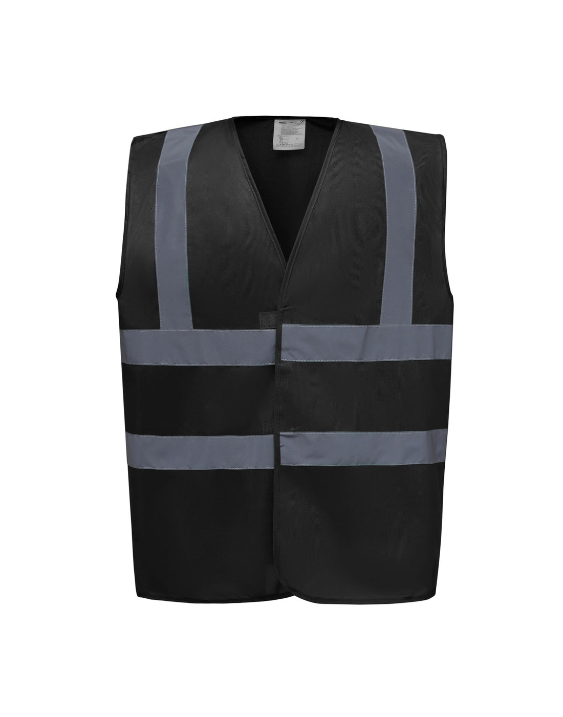 Yoko Enhanced Vis Waistcoat hvw100ev - Black - Customisable Hi-Vis Vest