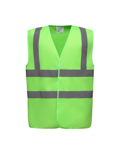 Yoko Enhanced Vis Waistcoat hvw100ev - Lime - Customisable Hi-Vis Vest