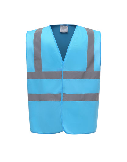 Yoko Enhanced Vis Waistcoat hvw100ev - Sapphire - Customisable Hi-Vis Vest