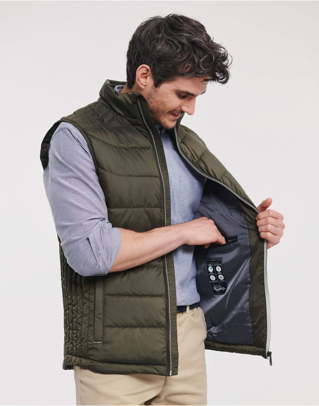 Russell Mens Nano Bodywarmer R441M - French Navy L - Customisable Bodywarmers