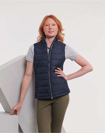 Russell Ladies Nano Bodywarmer R441F - Black 3XL - Customisable Bodywarmers