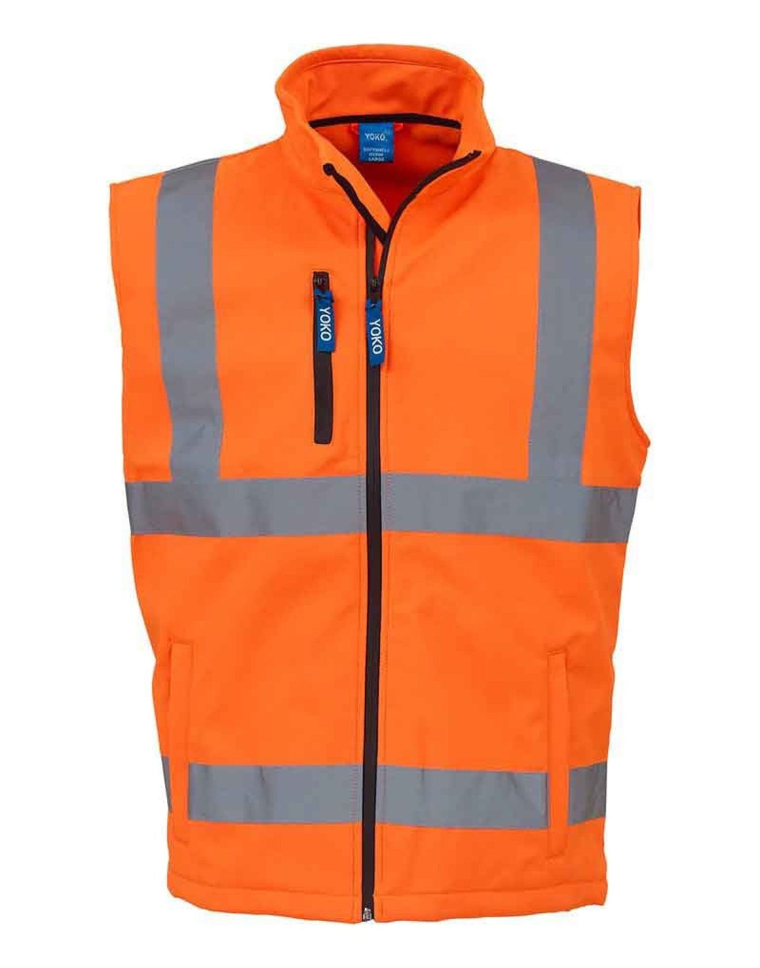Yoko HV Softshell Bodywarmer hv006 - Hi Vis Orange - Customisable Bodywarmers