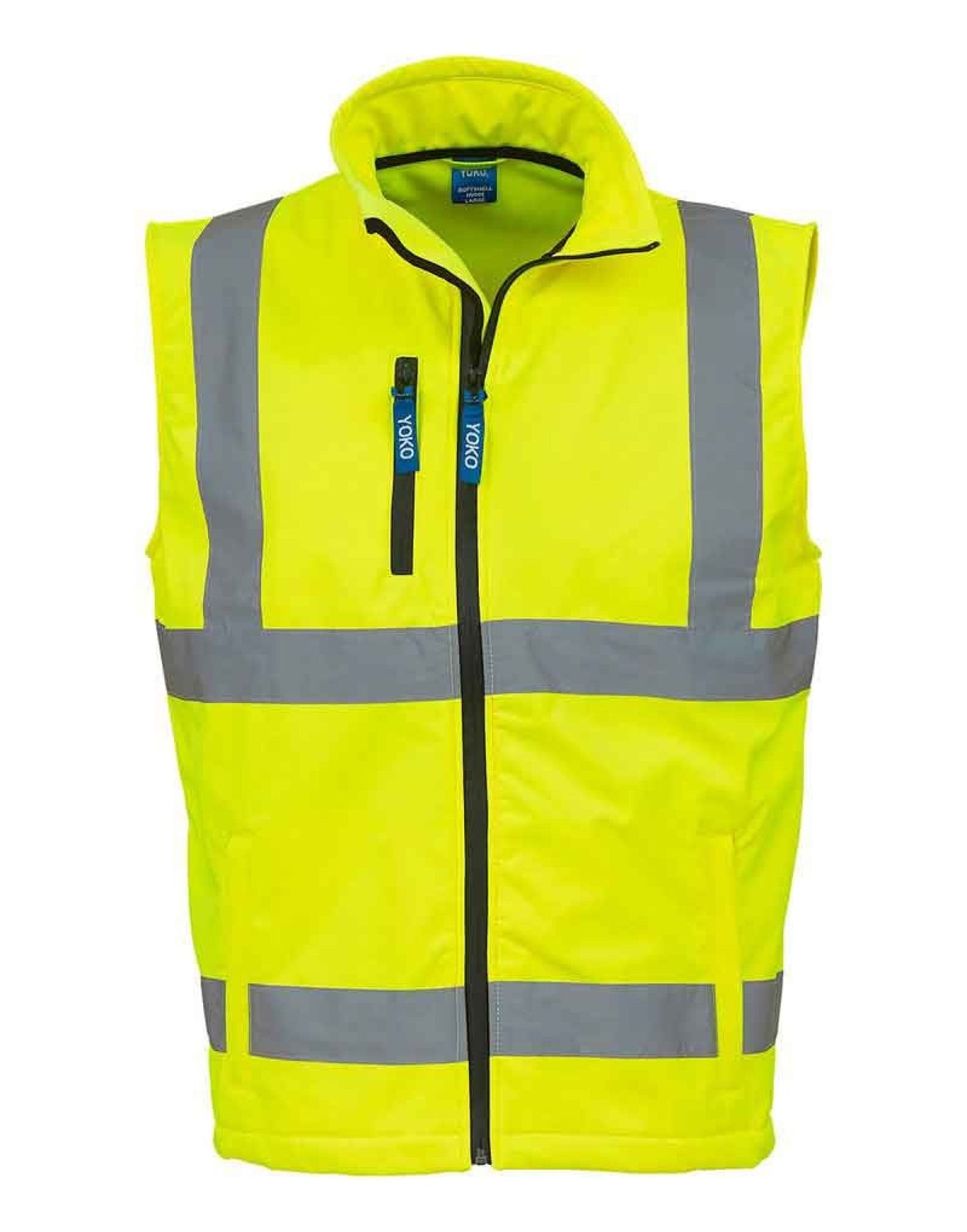 Yoko HV Softshell Bodywarmer hv006 - Hi-Vis Yellow - Customisable Bodywarmers
