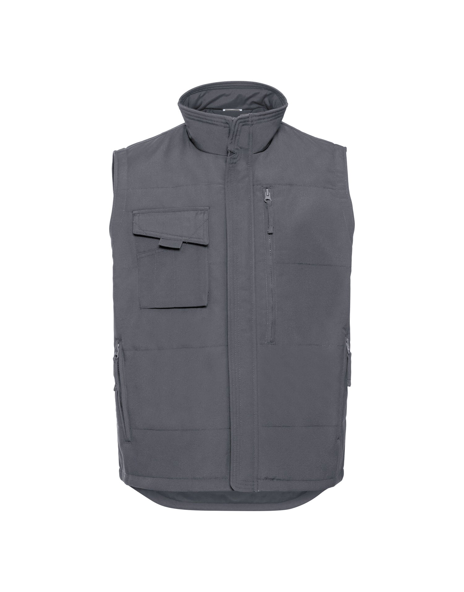 Russell Collection Russell Heavy Duty Workwear Gilet 014m - Convoy Grey - Customisable Bodywarmers
