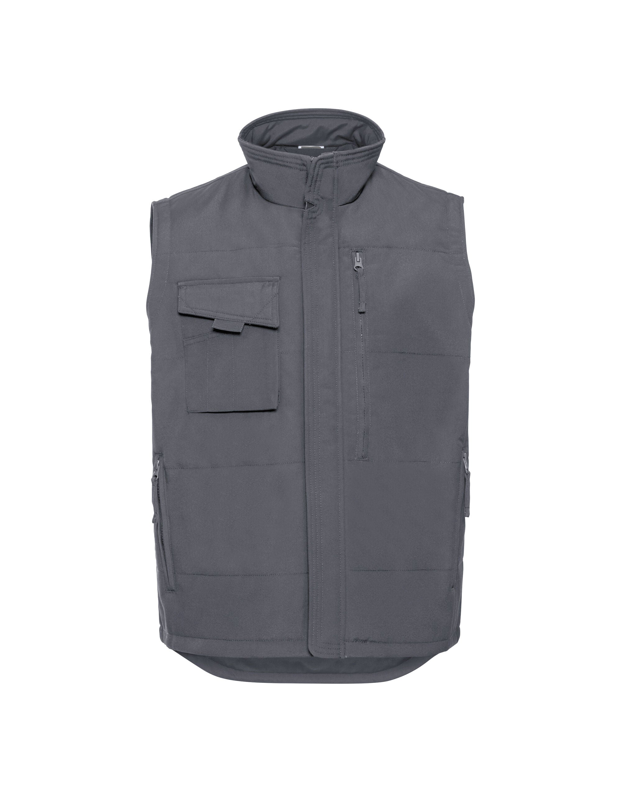 Russell Collection Russell Heavy Duty Workwear Gilet 014m - Convoy Grey - Customisable Bodywarmers