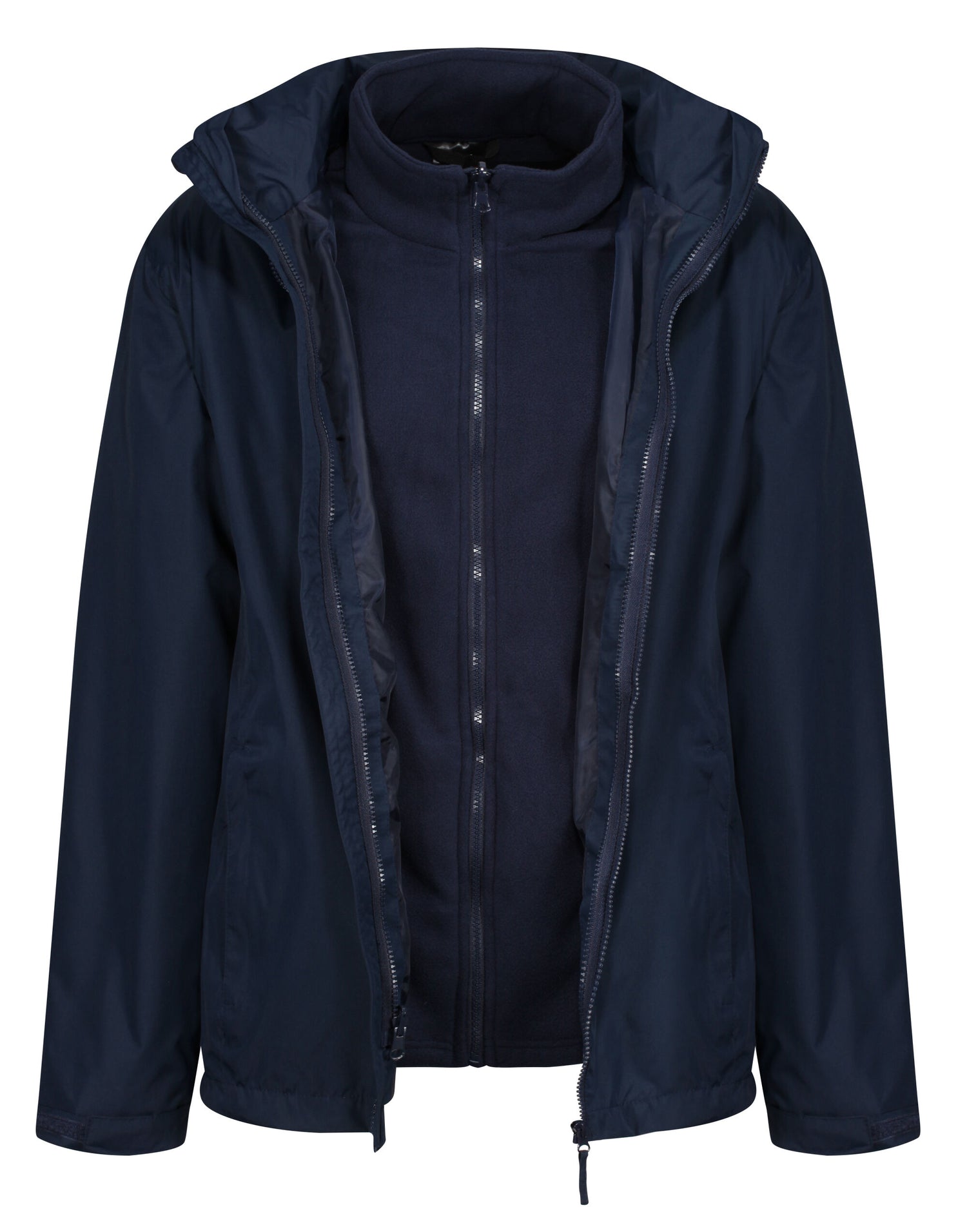 4 x Regatta Waterproof 3 In 1 Jacket + Free logo - TRA150 - Navy - Customisable Bundle