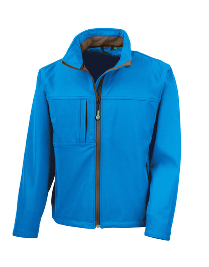 Result Mens Classic Softshell Jacket R121M - Azure Blue - Customisable Jacket
