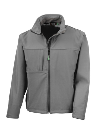 Result Mens Classic Softshell Jacket R121M - Workguard Grey - Customisable Jacket