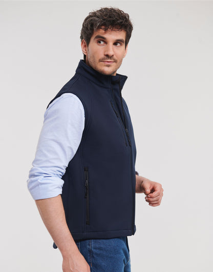 Russell Collection Russell Mens Softshell Gilet r141m - French Navy - Customisable Bodywarmers
