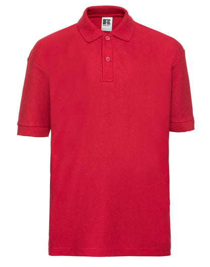 Russell Collection Russell Kids Classic Polo 539B - Bright Red - Customisable Polos