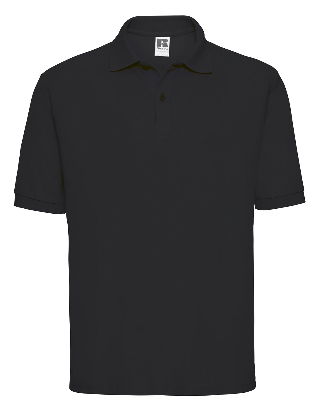 Russell Collection Russell Mens Classic Polycotton Polo - 539M - Black - Customisable Polos