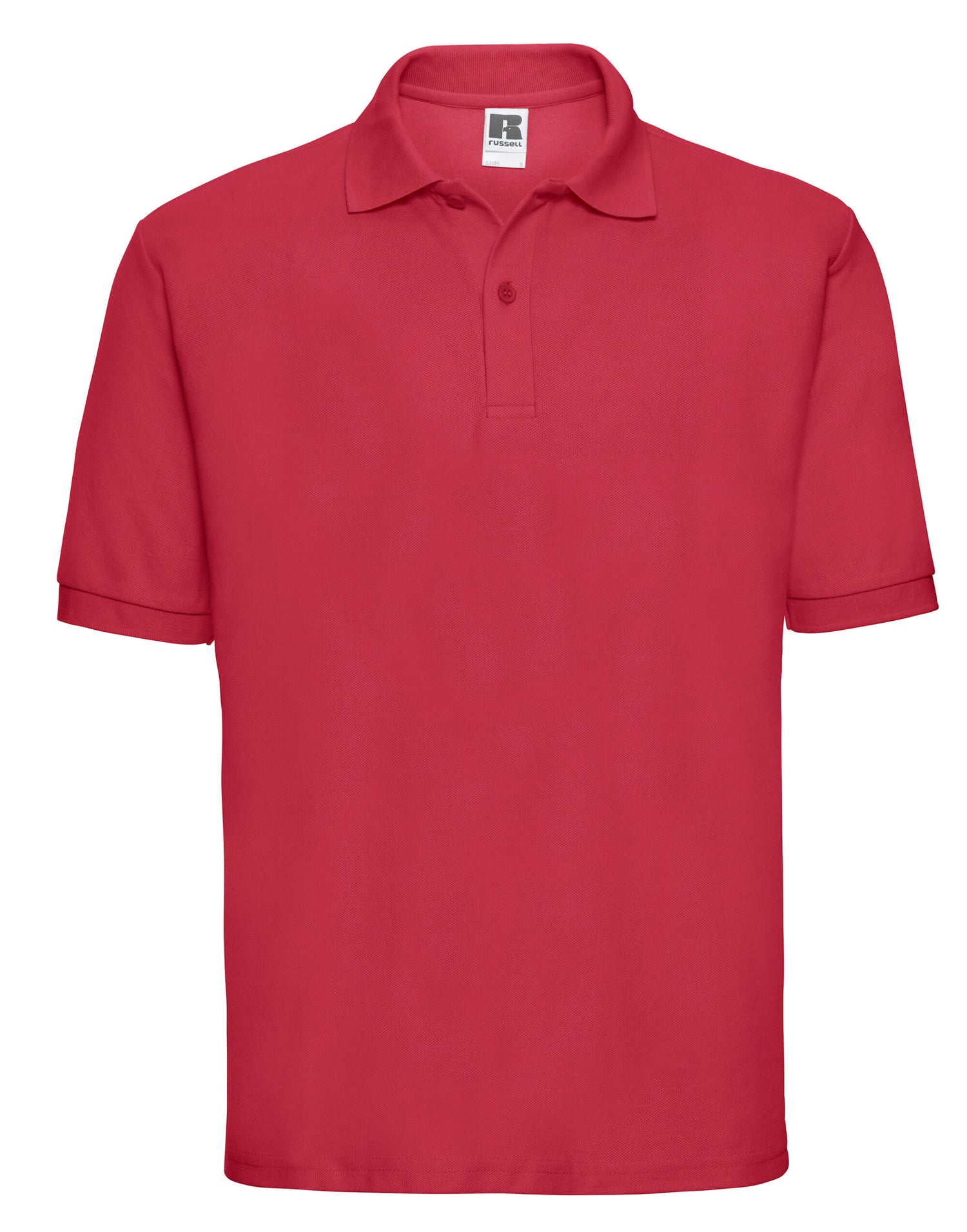 Russell Collection Russell Mens Classic Polycotton Polo - 539M - Classic Red - Customisable Polos