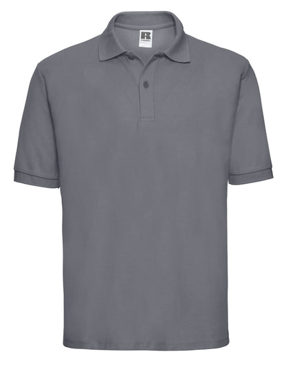 Russell Collection Russell Mens Classic Polycotton Polo - 539M - Convoy Grey - Customisable Polos