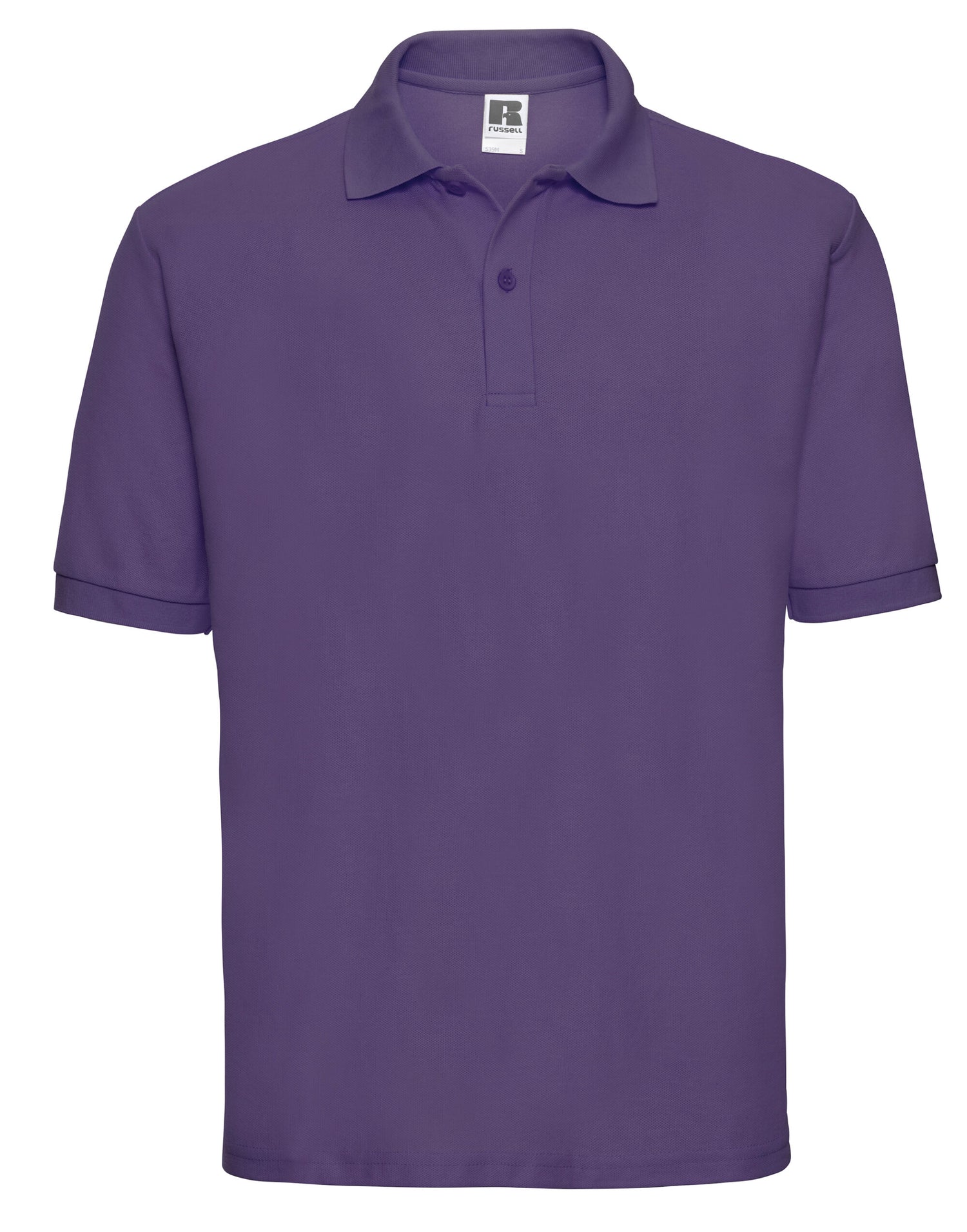 Russell Collection Russell Mens Classic Polycotton Polo - 539M - Purple - Customisable Polos