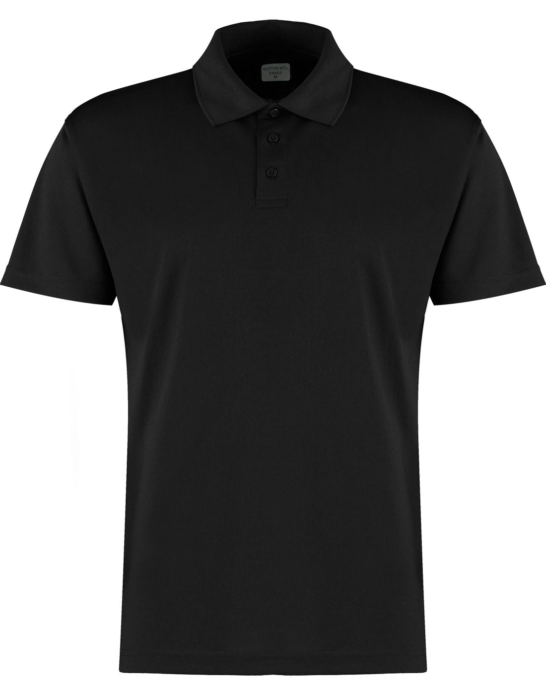 Kustom Kit Mens Cooltex Plus Polo KK455 - Black - Customisable Polos