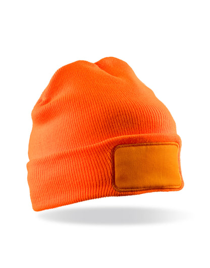 Result Rcycled Thinsulate Printer Beanie rc934x - Fluorescent Orange O S - Customisable Caps
