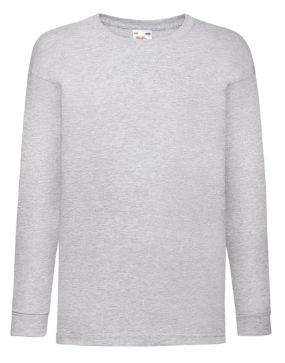 Kids Valueweight Long Sleeve T 61007 - - Customisable T-Shirt