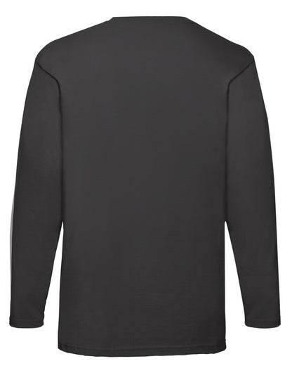 Mens Valueweight Long Sleeve T 61038 - Black - Customisable T-Shirt