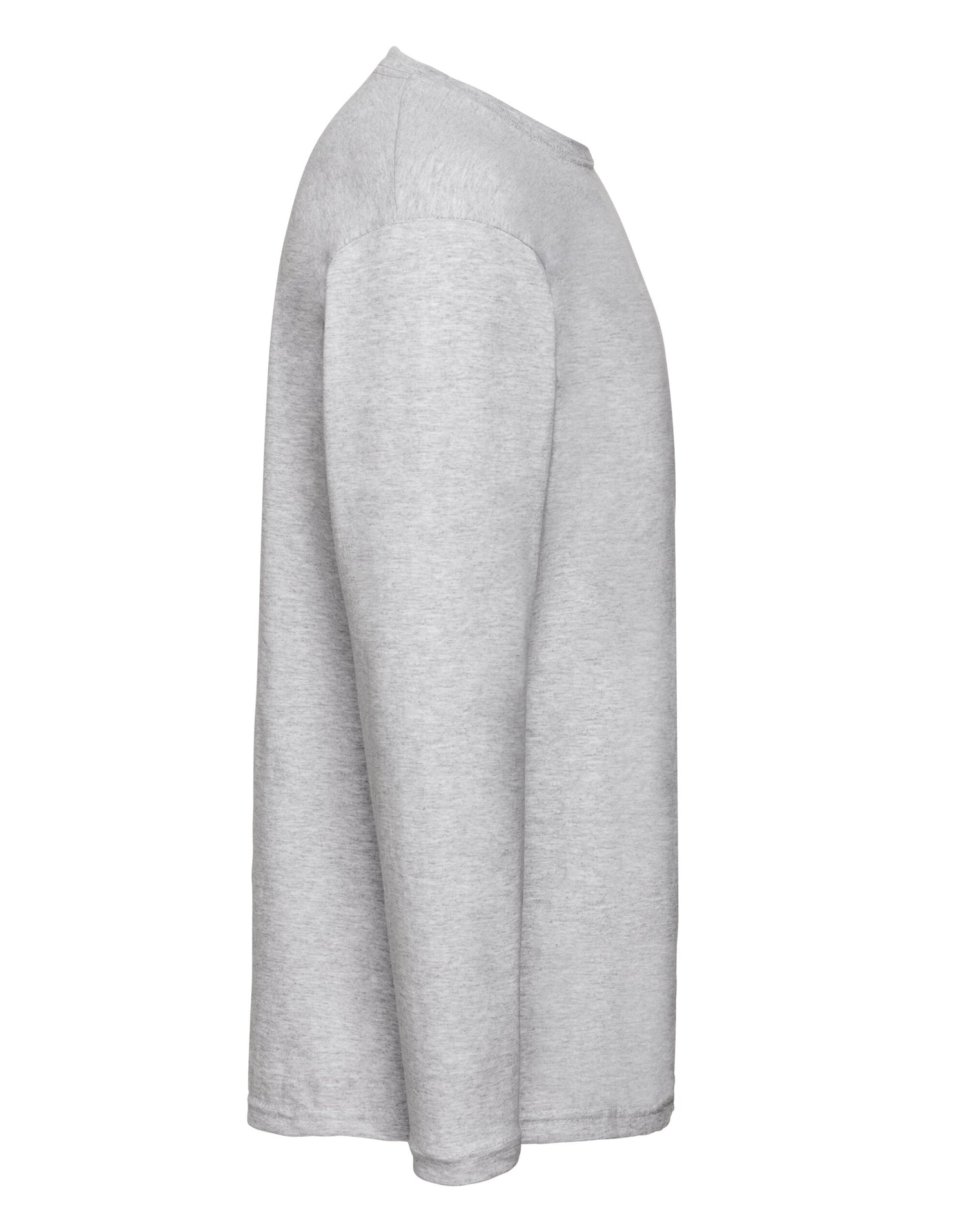 Mens Valueweight Long Sleeve T 61038 - Heather Grey - Customisable T-Shirt
