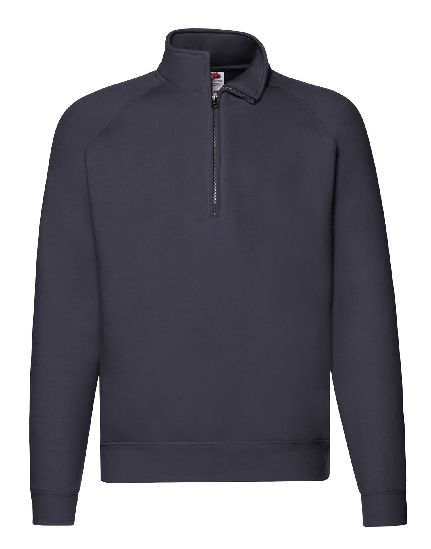 Mens Premium Zip Neck Sweat 62032 - Deep Navy - Customisable Sweatshirts