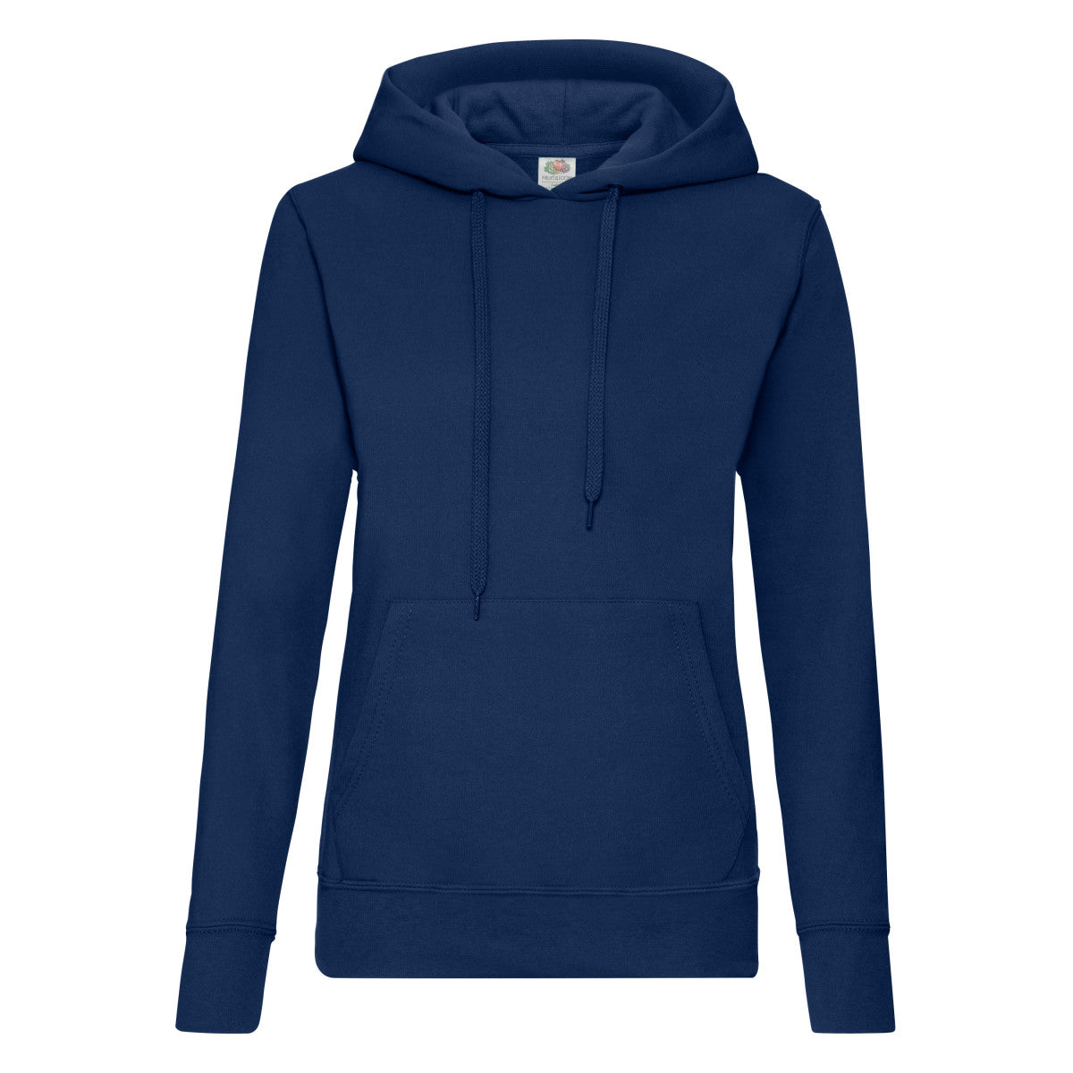 FOTL Ladies Classic Hooded Sweat 62038 - Navy Blue - Customisable Sweatshirts