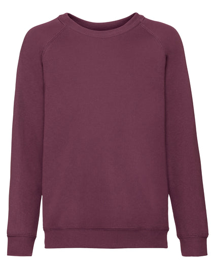 Kids Classic Raglan Sweat 62039 - Burgundy - Customisable Sweatshirts
