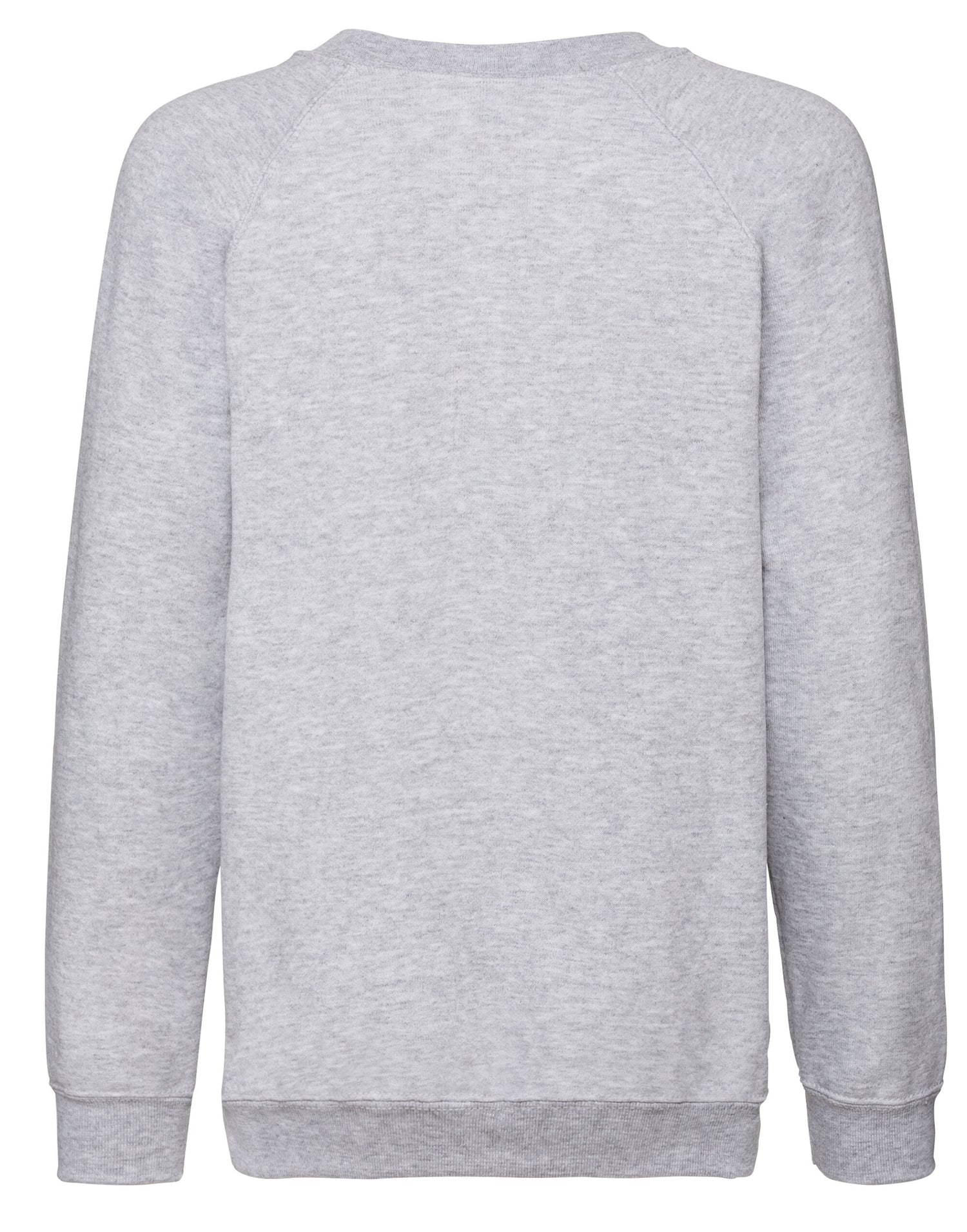 Kids Classic Raglan Sweat 62039 - Heather Grey - Customisable Sweatshirts