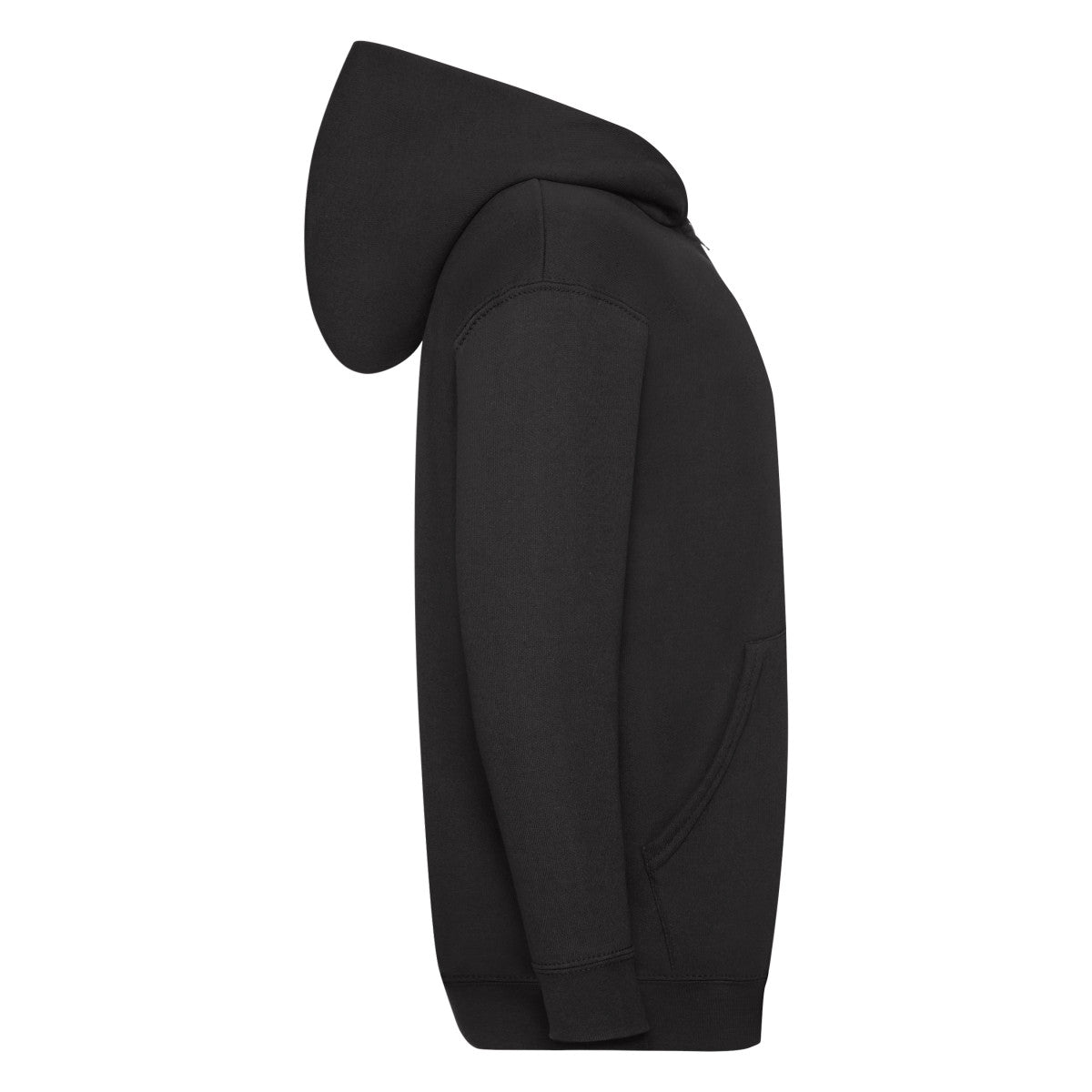 Kids Classic Hooded Sweat Jacket 62045 - Black - Customisable Jacket