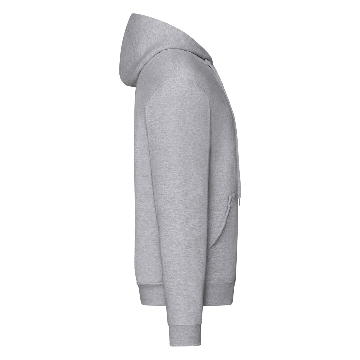 Mens Classic Hooded Sweat Jacket 62062 - Heather Grey - Customisable Jacket