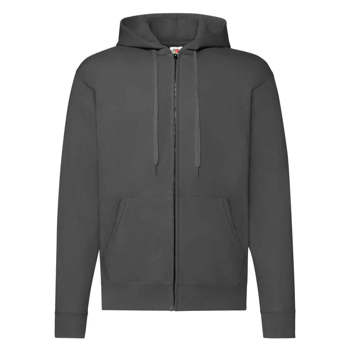 Mens Classic Hooded Sweat Jacket 62062 - Light Graphite - Customisable Jacket