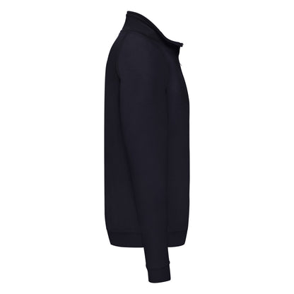Mens Classic Zip Neck Sweat 62114 - Deep Navy - Customisable Sweatshirts